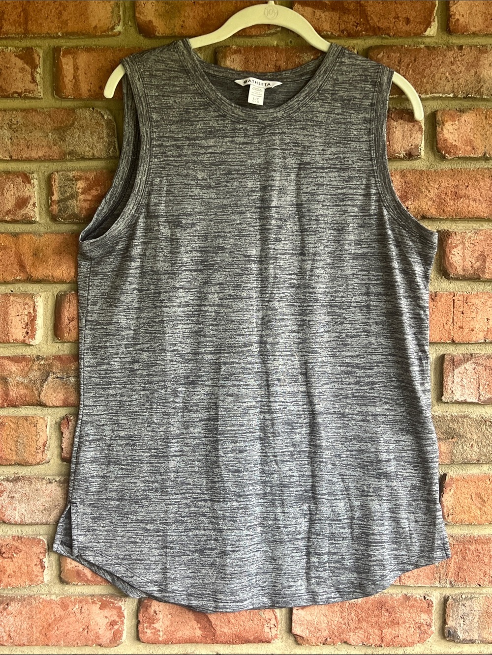 Size L-Athleta Gray Heathered Sleeveless Tank